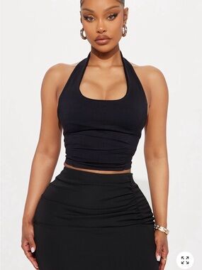 Fashion nova grace seamless double lined halter top